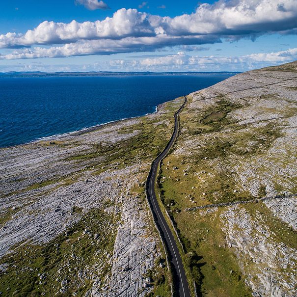 Black Head is in the Burren and is the most northern tip of County Clare. It commands a magnificent view of the Galway Bay.