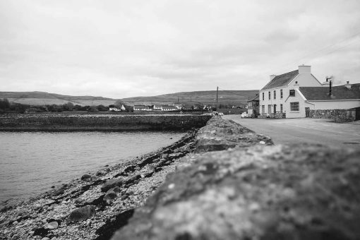 View of Monks Ballyvaughan Seafood Restaurant & Bar, Co Clare from the road.