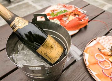 Champagne and seafood at Monks Ballyvaughan Seafood Restaurant & Bar, Co Clare